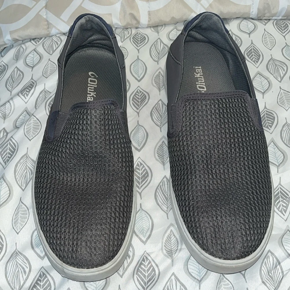 Olukai Lae'ahi Men's Slip On Shoes 10443-PVPV Gray Size 9